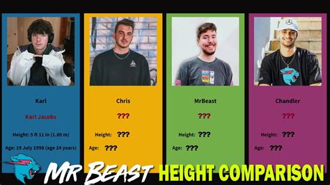 mr beast height|mr beast characteristics.